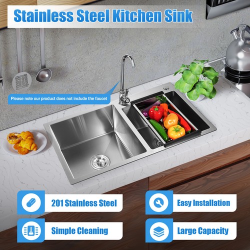 Stainless steel double - 30",
